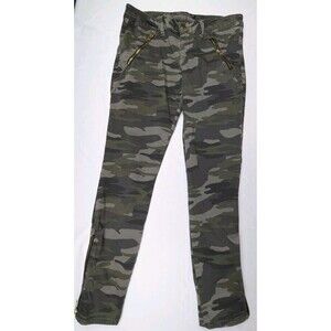Women's EXPRESS JEANS ANKLE LEGGINGS Stella Low Rise Camouflage Size 4 RN55285